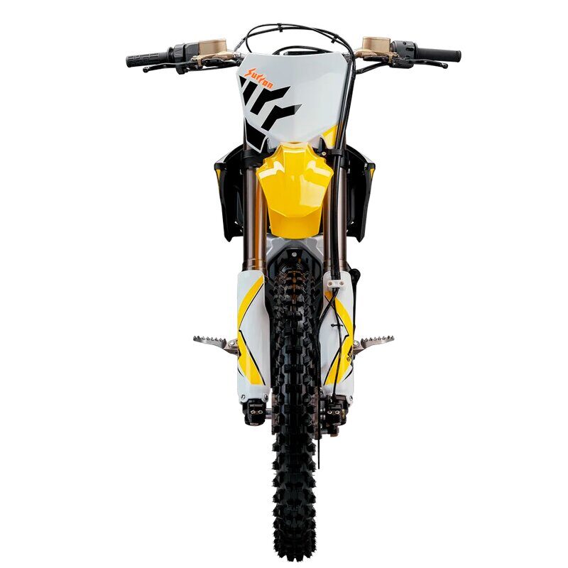 Электромотоцикл-White-Siberia-Surron-Storm-Enduro-вид-спереди